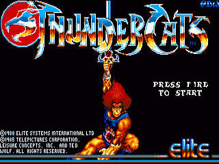 Thundercats title screen for Amiga